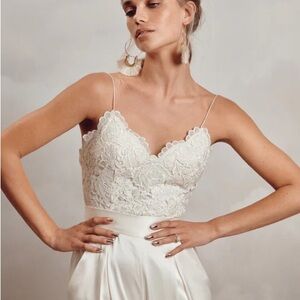 NWT Catherine Deane Havana Corset Top, size 6